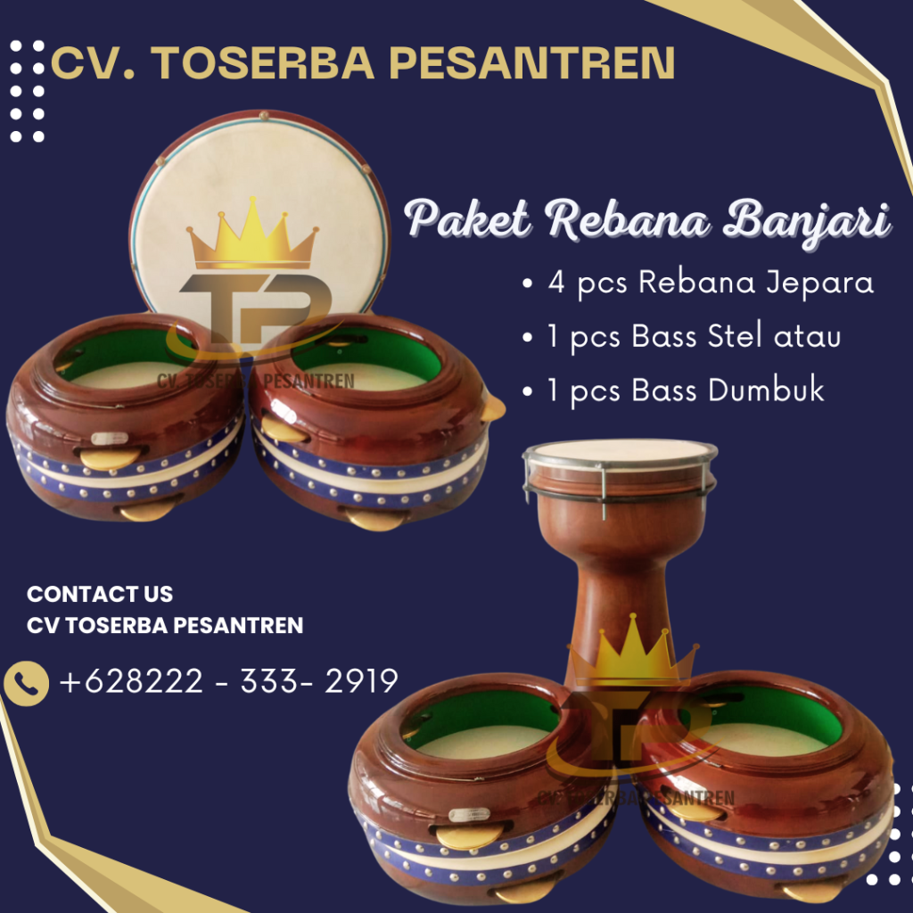 Call 0822-2333-2919(Tsel) Distributor Alat Musik Rebana Banjari Jepara Kota Konawe Kualitas Premium